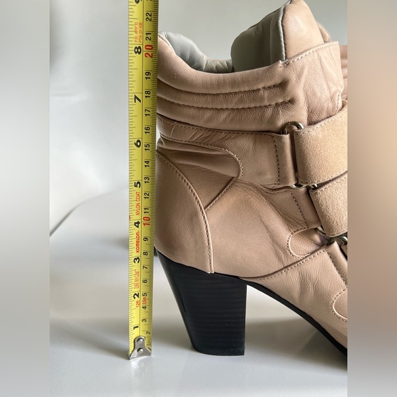 Plomo Tan Soft Taupe Leather Shooties Booties Rare Size 8 - 8.5 /  EU 39 - Picture 14 of 15